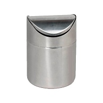 Урна для мусора 1,2 л настольная, с качающейся крышкой, нержавеющая сталь, матовая в Химкам Урна для мусора 1,2 л настольная, с качающейся крышкой, нержавеющая сталь, матовая в Химкам