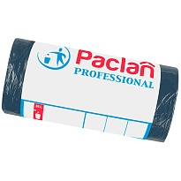 Мешки для мусора 35 л, черный, в рулоне 50 шт., ПНД, 6,2 мкм, 600х500 мм, PACLAN Professional, 604077 в Химкам