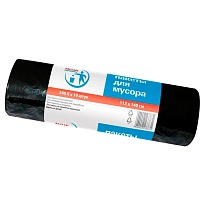 Мешки для мусора 240 л, черные, в рулоне 10 шт., ПВД 30 мкм, 1400х1120 мм, PACLAN Professional, 606336 в Химкам