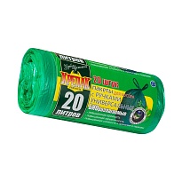 Мешки для мусора 20 л, биоразлагаемые, с ручками, черные, в рулоне 30 шт., ПНД, 10 мкм, 550х440 мм, Крепак, 4607075710047 в Химкам Мешки для мусора 20 л, биоразлагаемые, с ручками, черные, в рулоне 30 шт., ПНД, 10 мкм, 550х440 мм, Крепак, 4607075710047 в Химкам