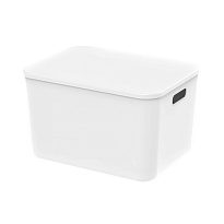 Ящик пластиковый вкладываемый белый 410х305х245 мм в Химкам