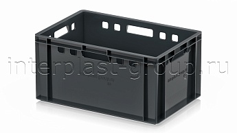 Ящик для мяса и колбасных изделий Е-3 темно-серый в Химкам Ящик для мяса и колбасных изделий Е-3 темно-серый в Химкам