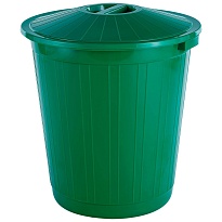 Мусорный бак с крышкой 70 л зеленый 70 зеленый в Химкам